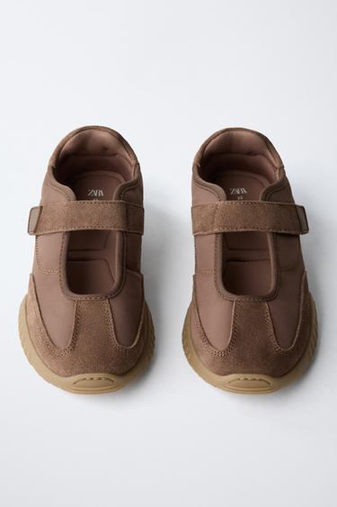 SPORTS BALLET FLATS - Brown by Zara - Image 4