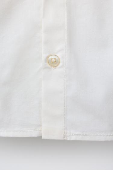 CHEMISE À POCHE EN DENTELLE - Écru de Zara - Image 3