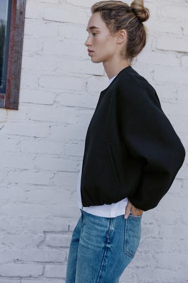 SOFT BOMBER JACKET - Black by Zara - Image 6