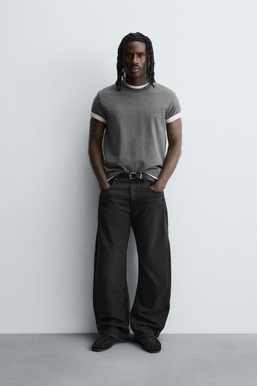 JEANS BAGGY FIT - Preto da Zara