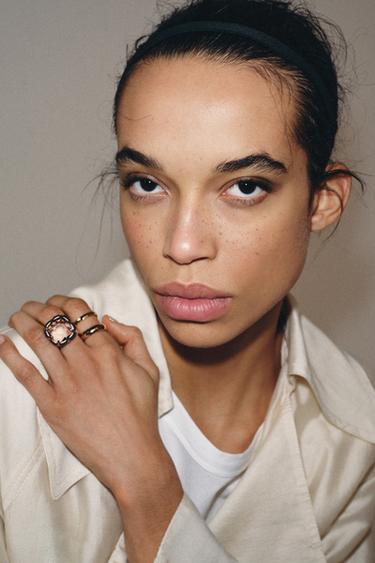 PACK 3 ANILLOS ALIANZA JOYA - Dorado de Zara - Imagen 0