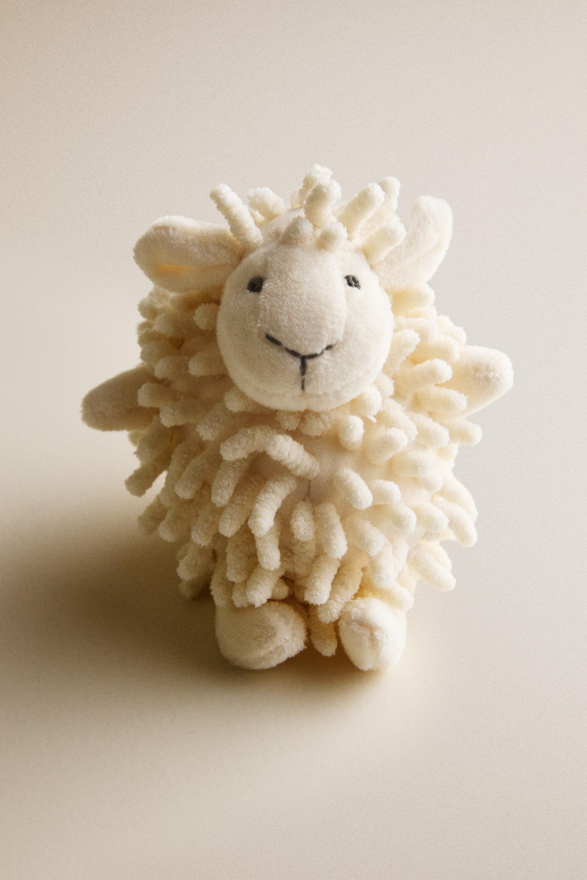 Детские мягкие игрушки Zara KIDS' SHEEP RATTLE PLUSH TOY — фото 6