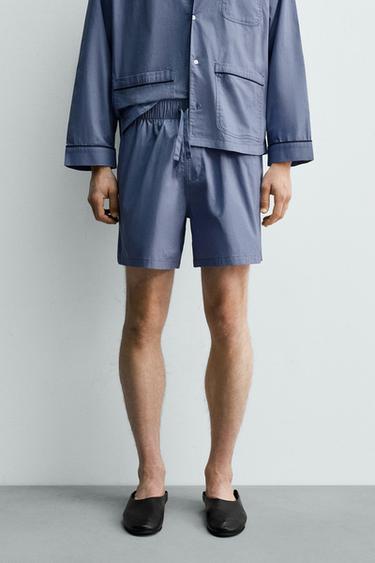 ENSEMBLE PYJAMA SHORT AARON LEVINE X ZARA - Bleu ciel de Zara - Image 4