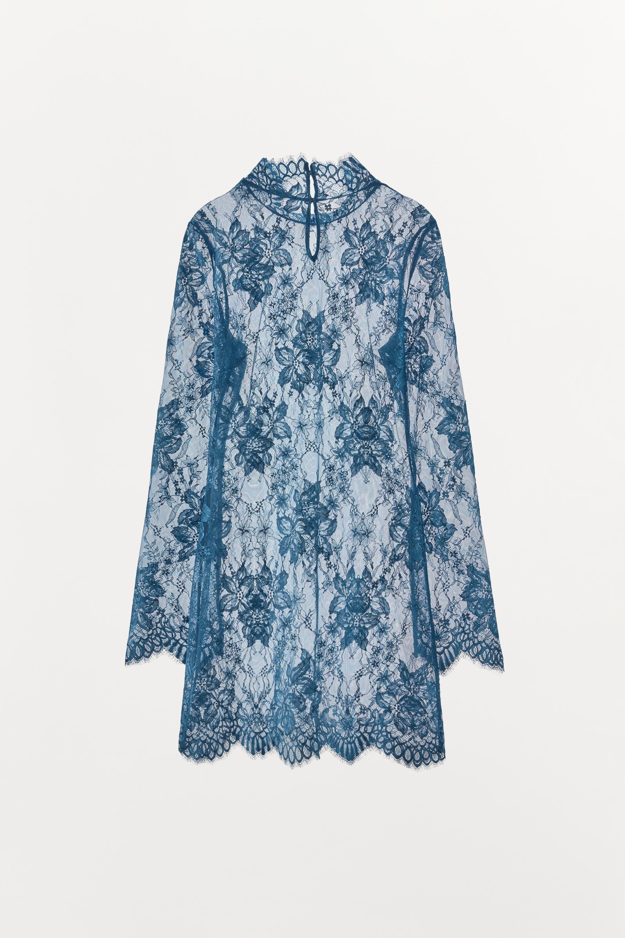 Zara Dantel Mini Elbise görsel 6
