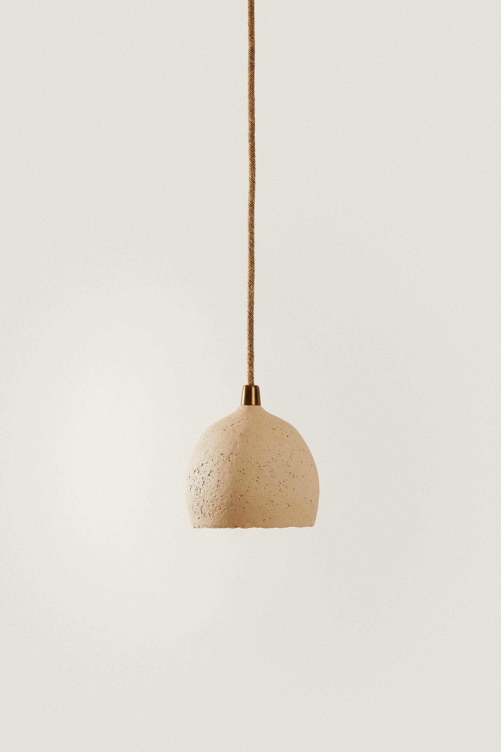 LAMPE SUSPENSION PAPIER MÂCHÉ