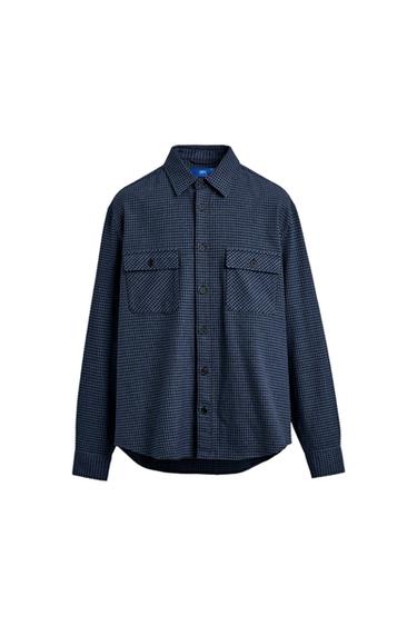 CAMISA FRANELA CUADROS AARON LEVINE X ZARA