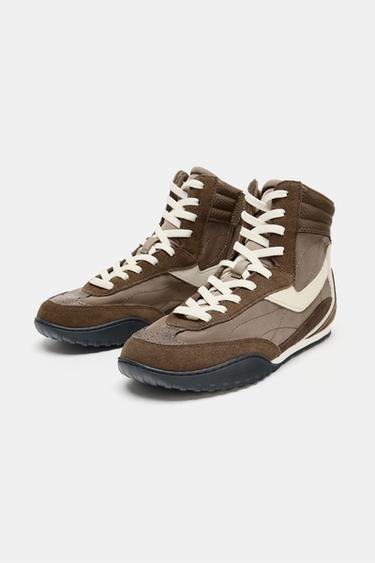 HOHER SNEAKER - Braun von Zara