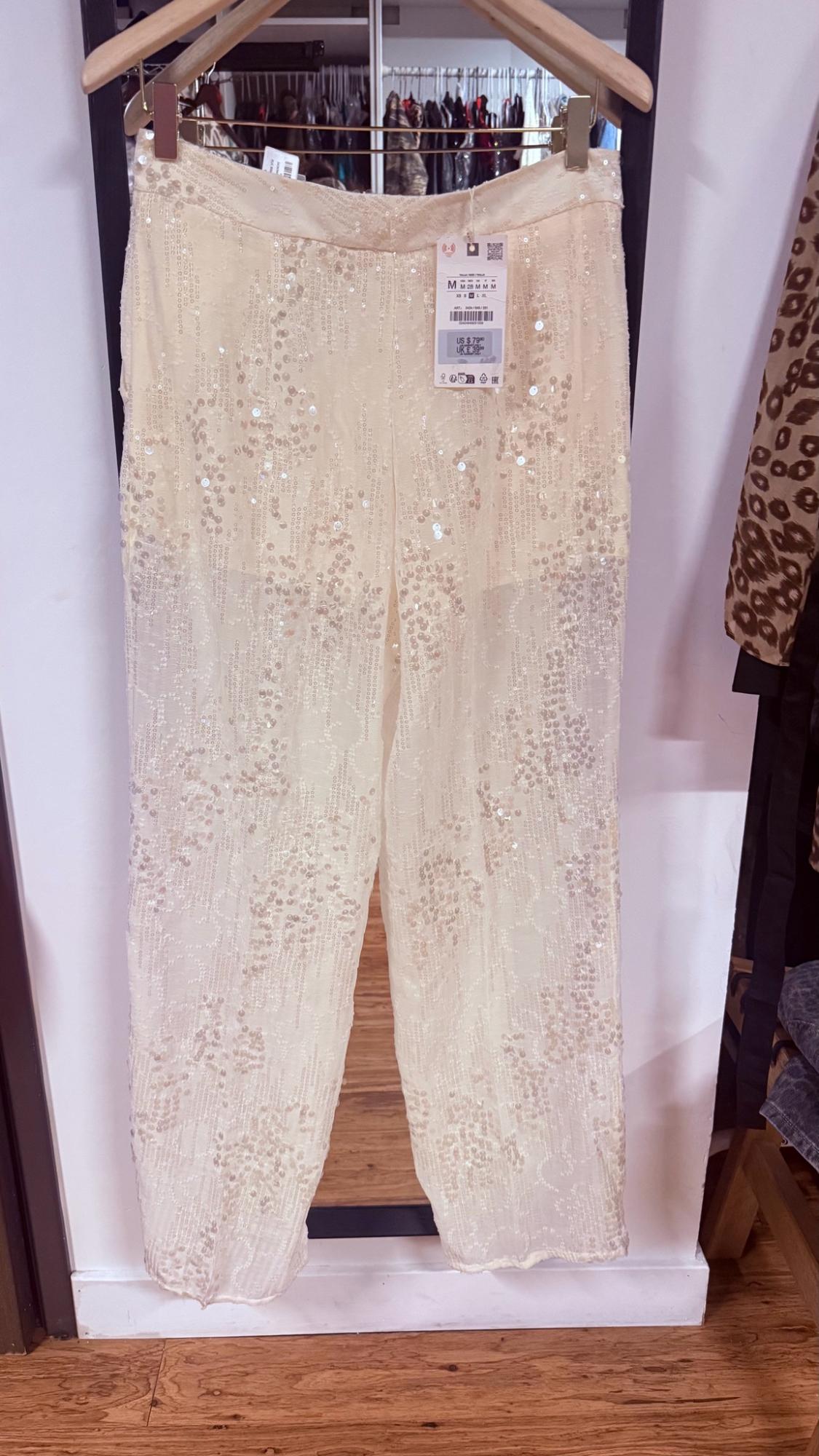 SEQUIN STRAIGHT LEG PANTS - Image 2
