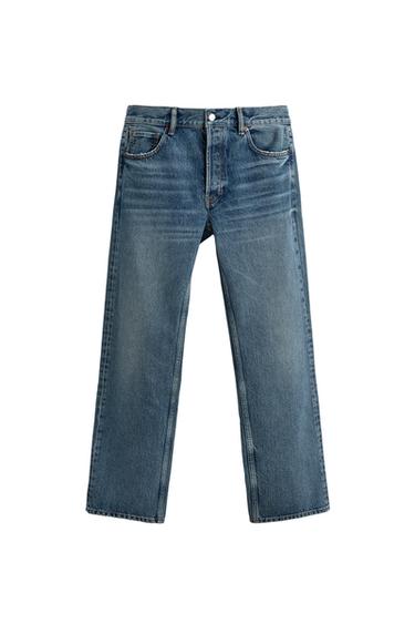 Zara LIMITED EDITION STRAIGHT FIT JEANS - Mid-blue