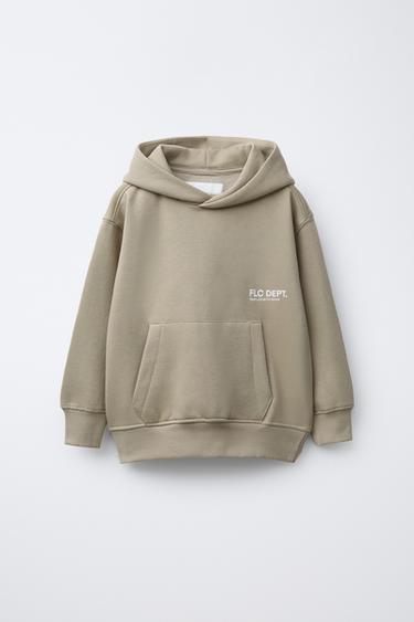 SUDADERA CAPUCHA BÁSICA - Beige de Zara