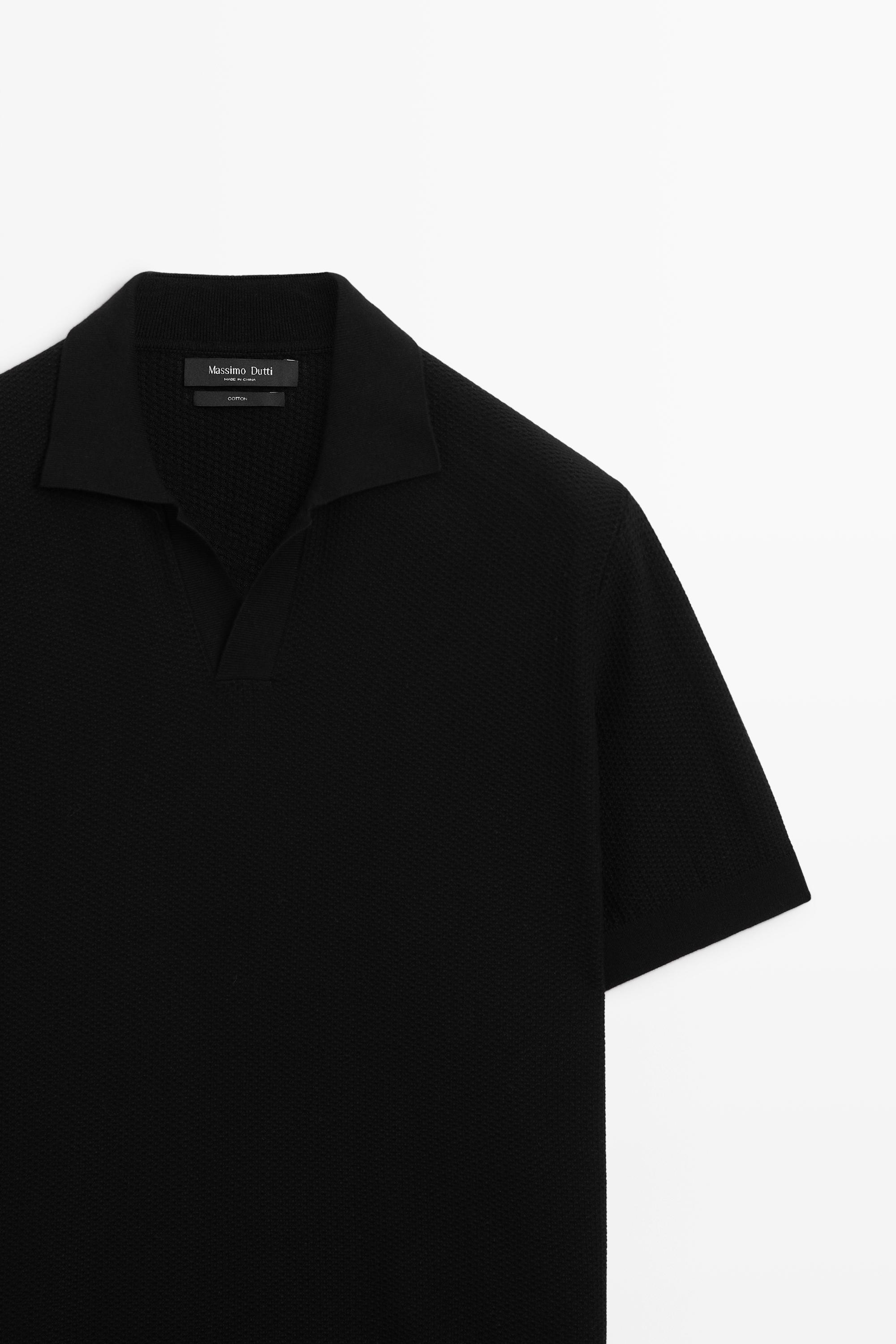 100% cotton knit polo