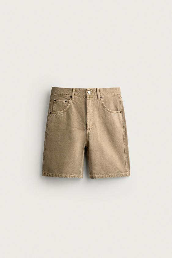 BERMUDA DENIM REGULAR FIT - Beige de Zara - Imagen 0