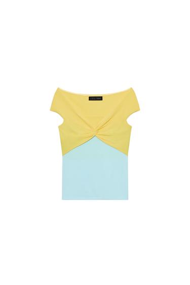 KNOTTED KNIT TOP - Multicoloured by Zara