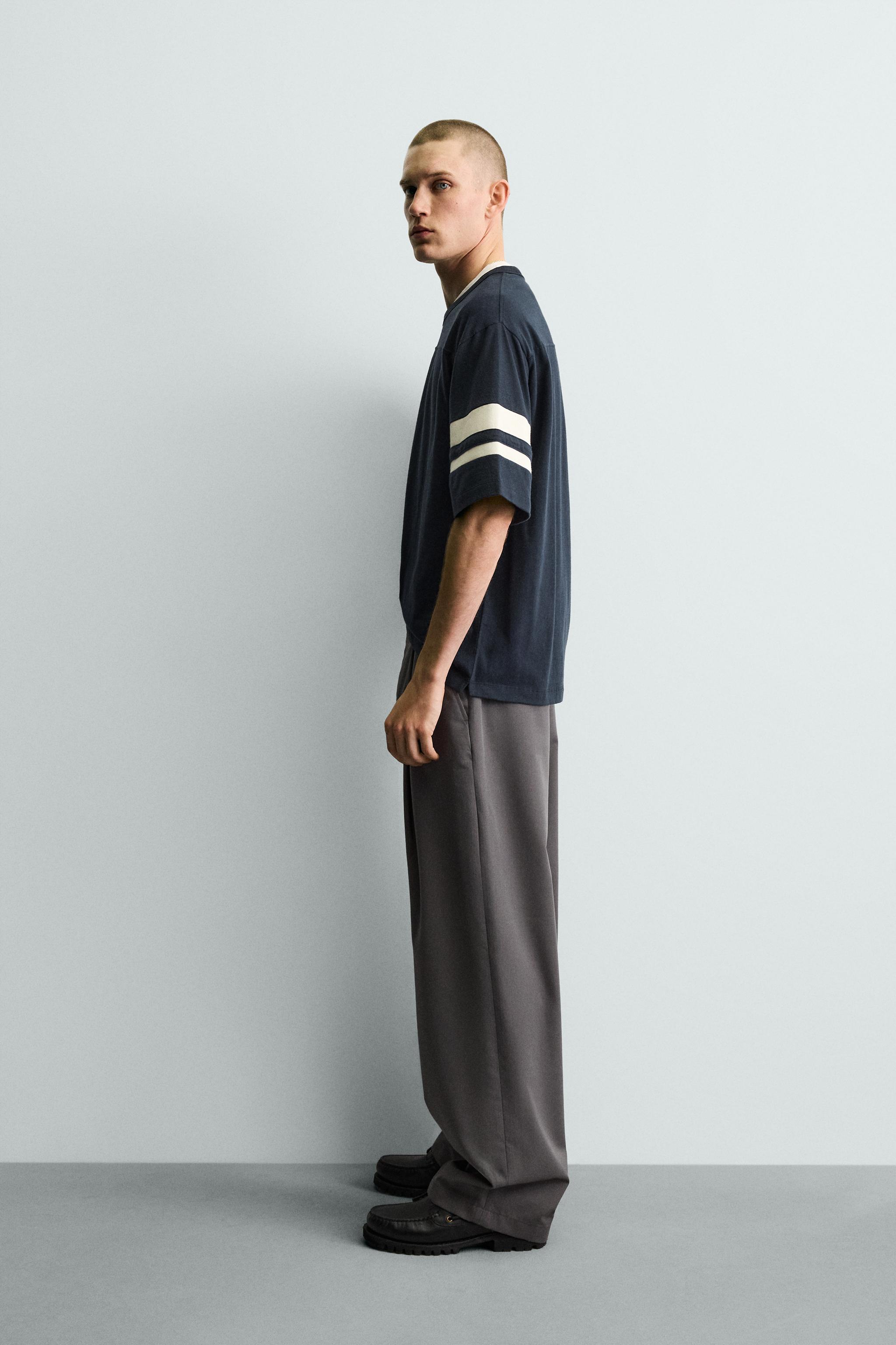 T-SHIRT RELAXED FIT À BANDES