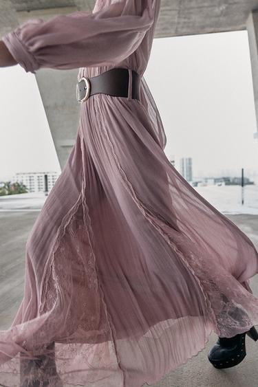 LEATHER PLATFORM ANKLE BOOTS - Black by Zara - Image 1