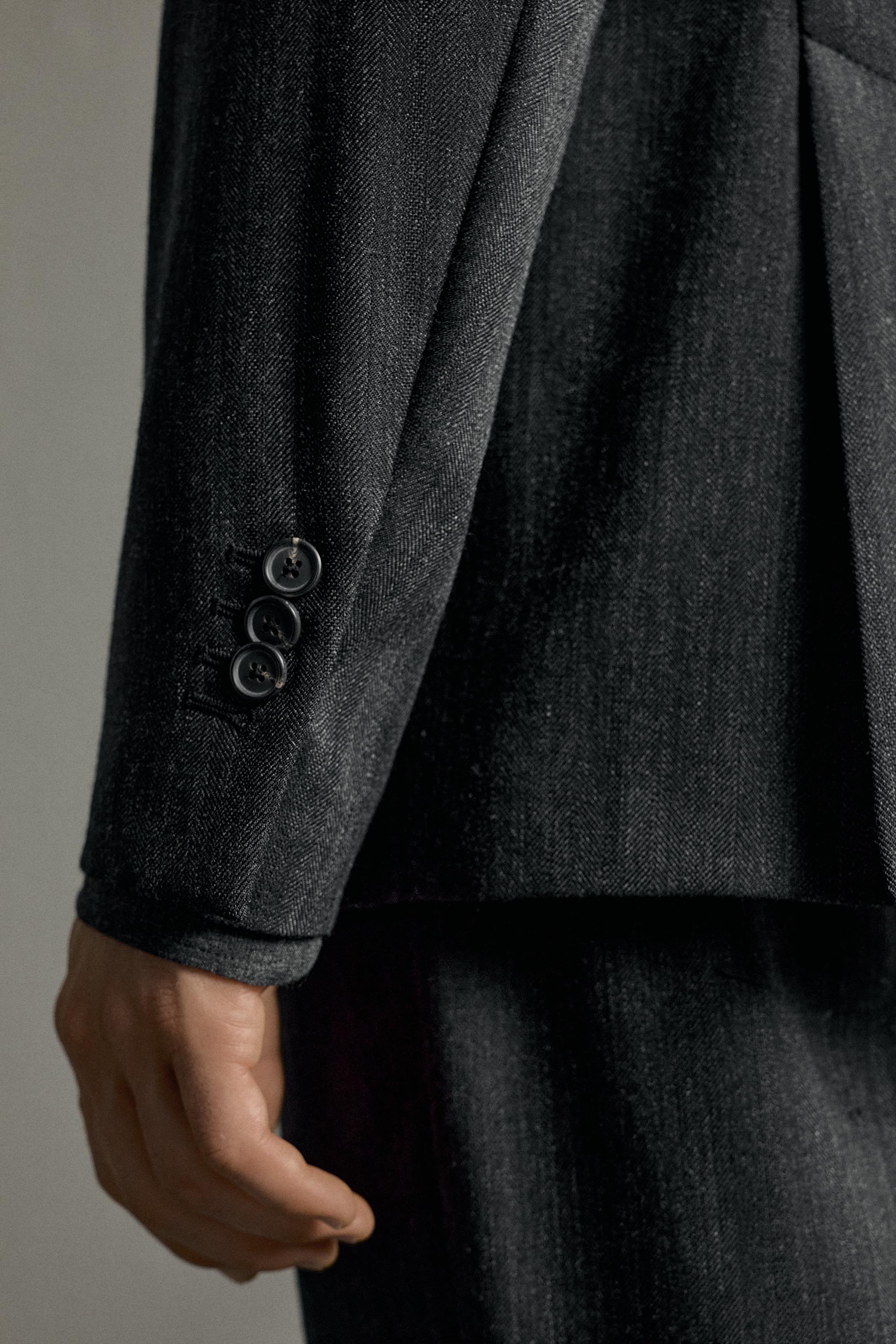 100% WOOL REGULAR-FIT SUIT BLAZER