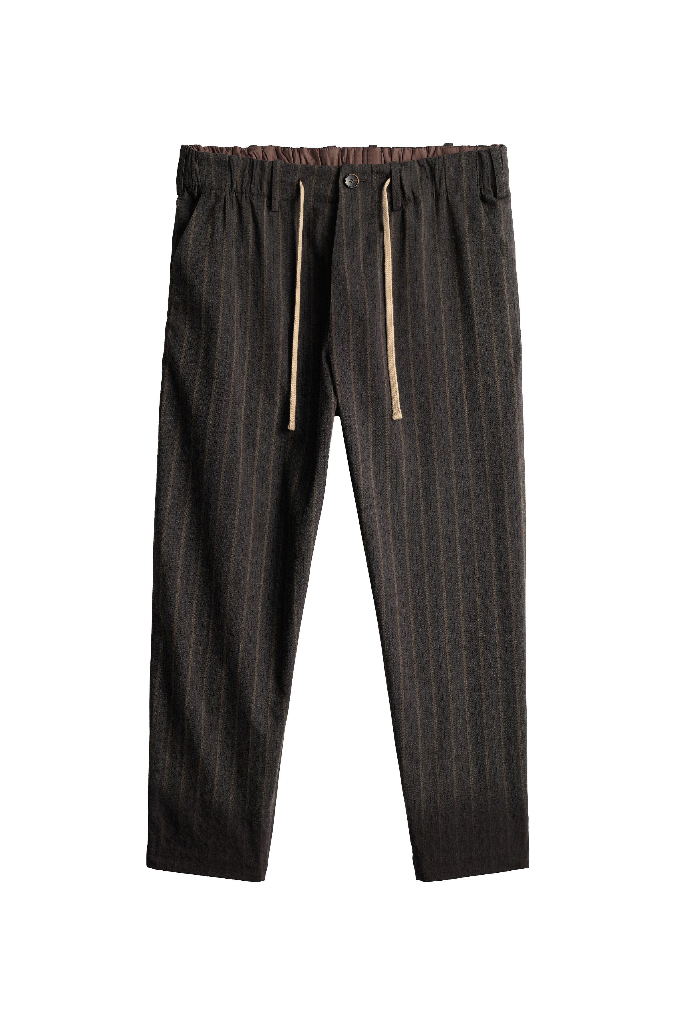 STRIPED RELAXED FIT PANTS