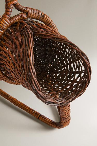 RATTAN BOTTLE STAND - Brown by Zara - Image 3