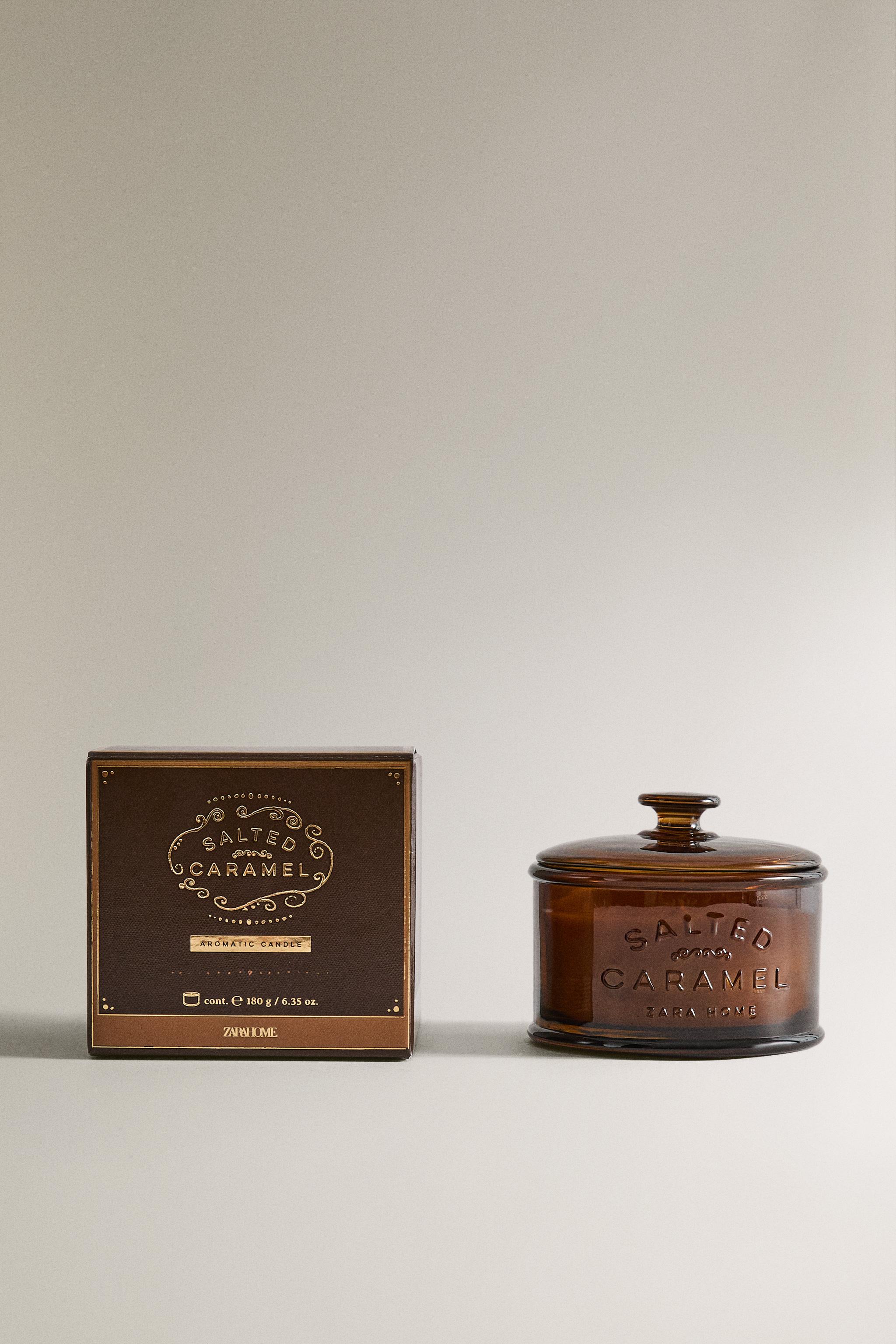 180G）SALTED CARAMEL アロマティックキャンドル - クリーム | ZARA