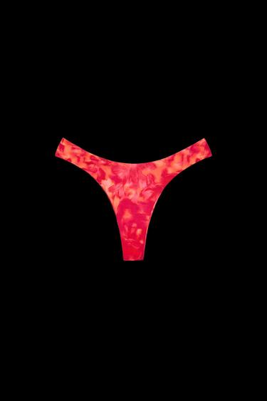 GATHERED BIKINI BOTTOMS - Orange by Zara - Image 0
