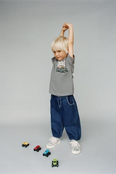 JEANS BALLOON - Azul de Zara