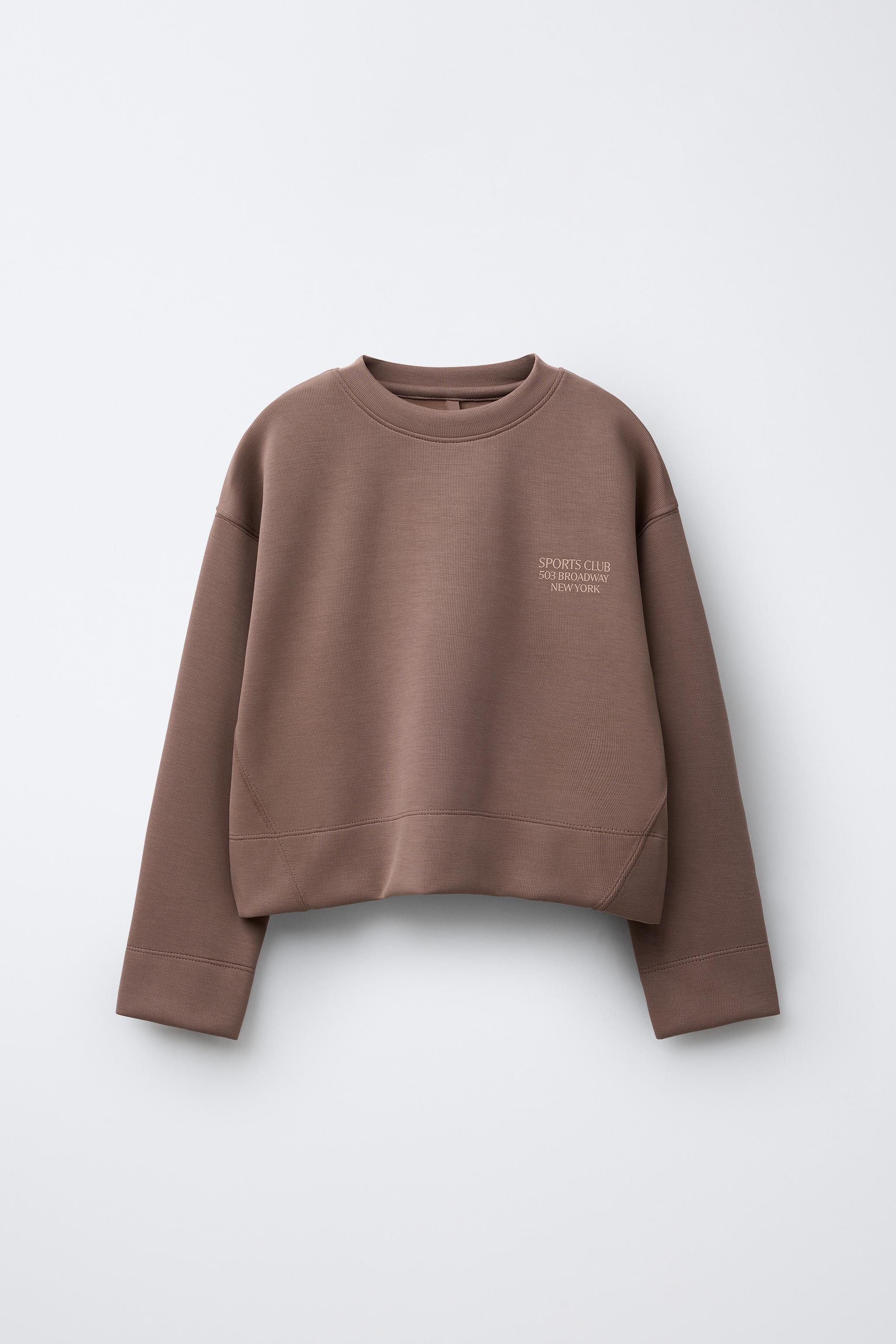 TEXT SWEATSHIRT WITH MODAL