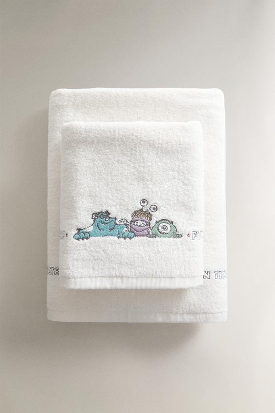 Zara KIDS’ MONSTERS, INC. ©DISNEY/PIXAR TOWEL - 磨白色 - 圖片 0