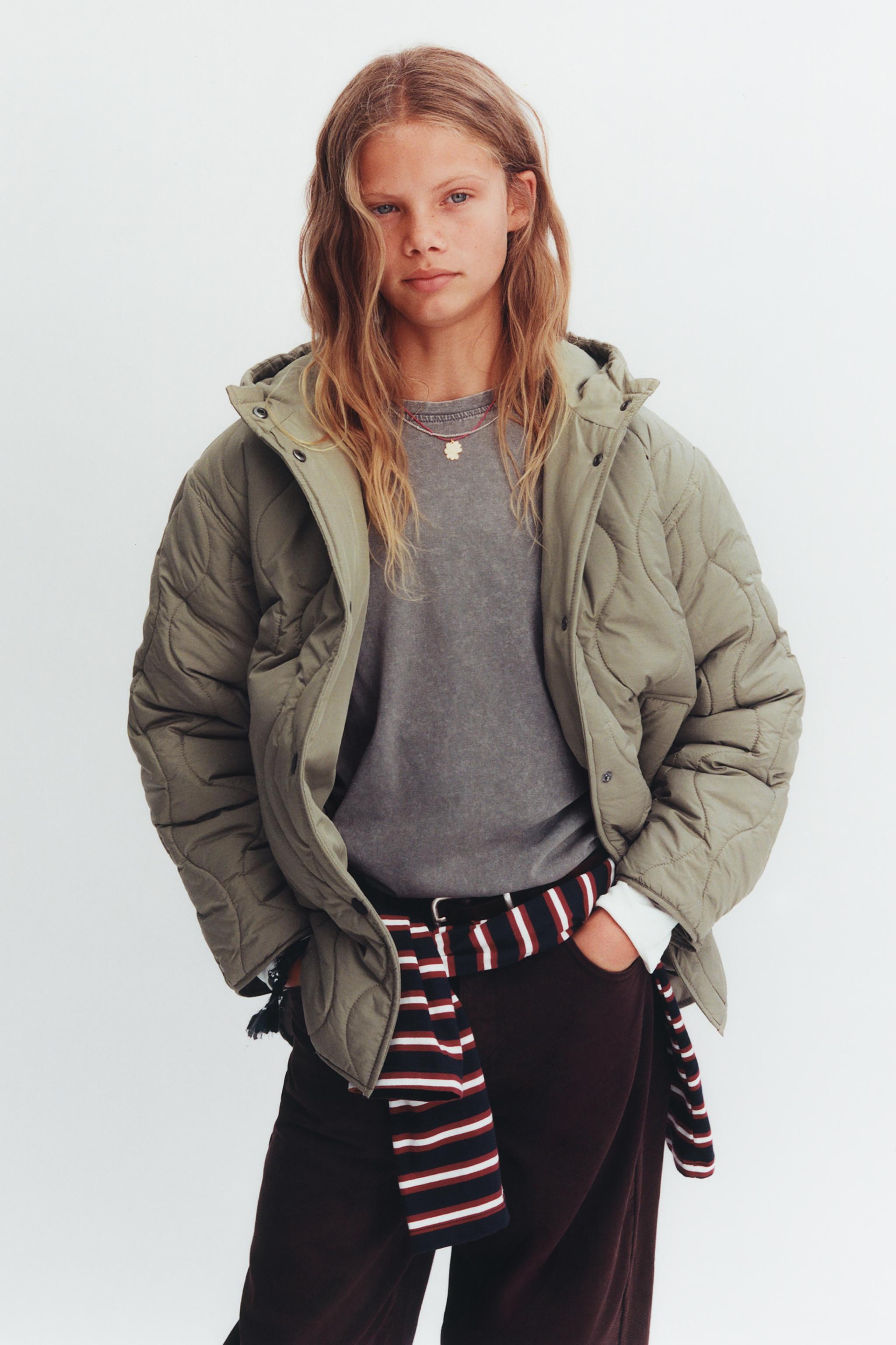 ZARAロングパフジャケット ラバー仕上げパフジャケット - サンド | ZARA Japan / 日本