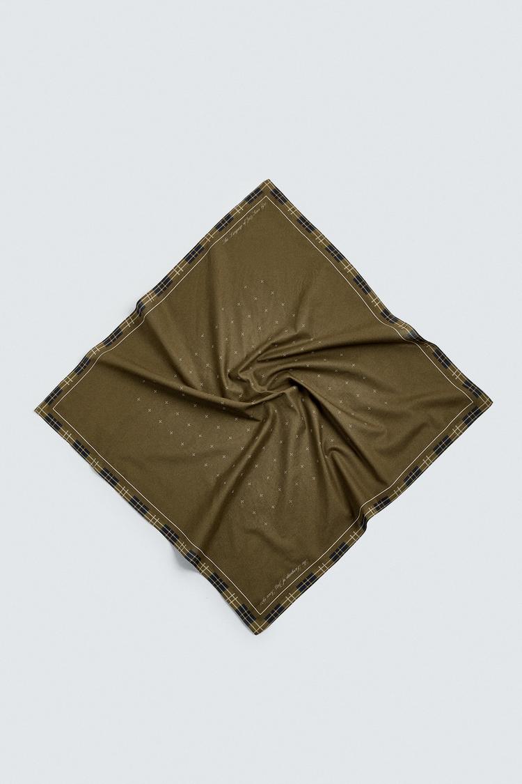 ZARA GEOMETRIC PRINT BANDANA