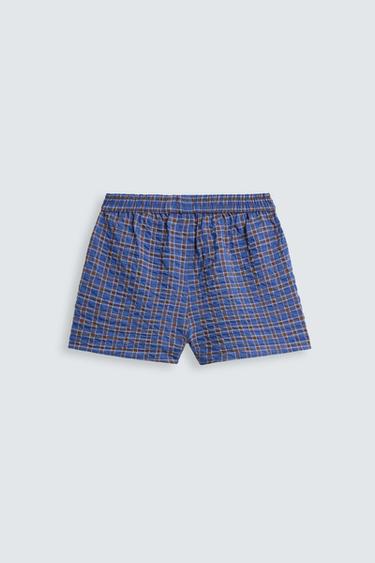 BOXER EN POPELINE GUITARRICADELAFUENTE - Bleu de Zara - Image 4