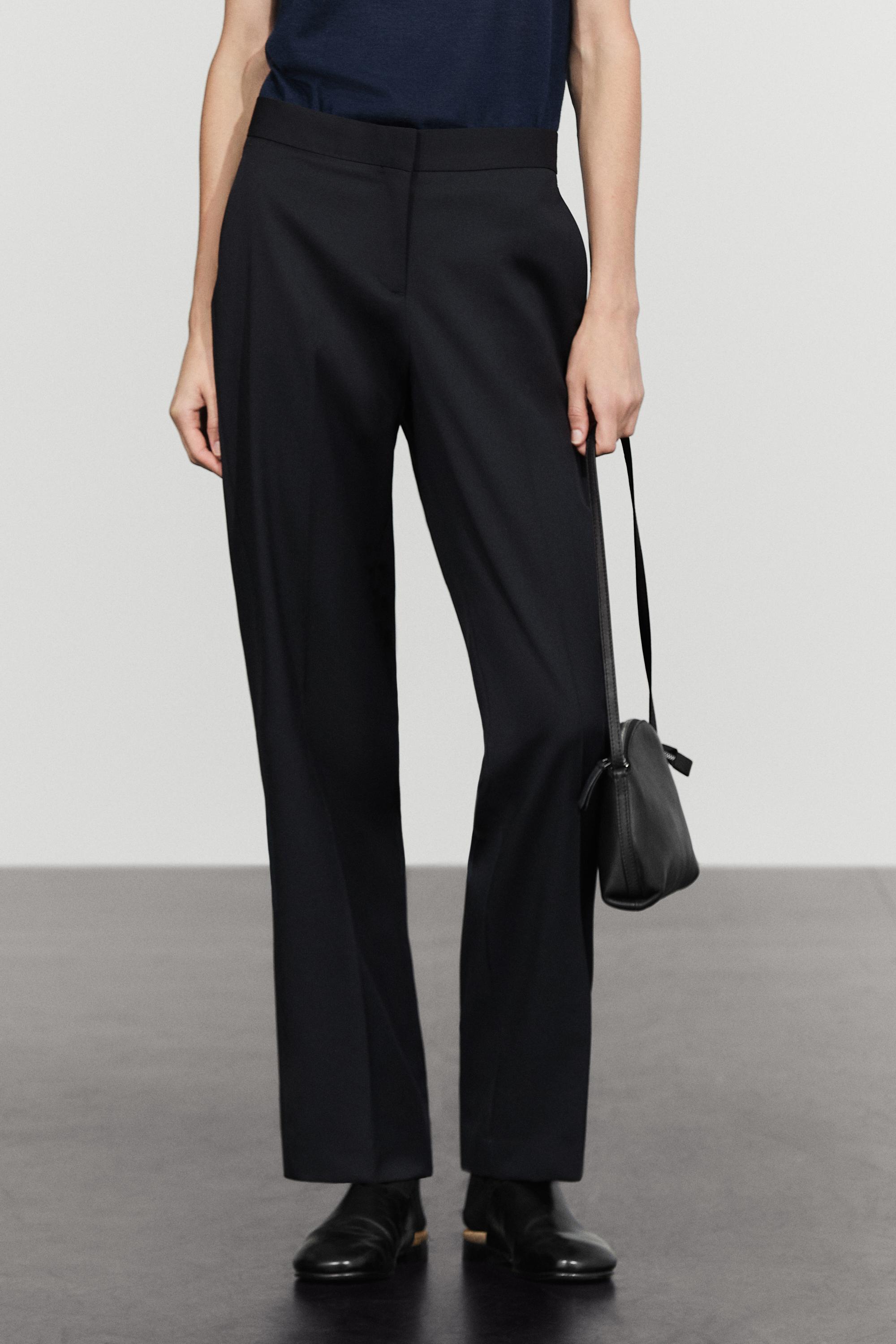 Pantalon droit 100 % laine froide