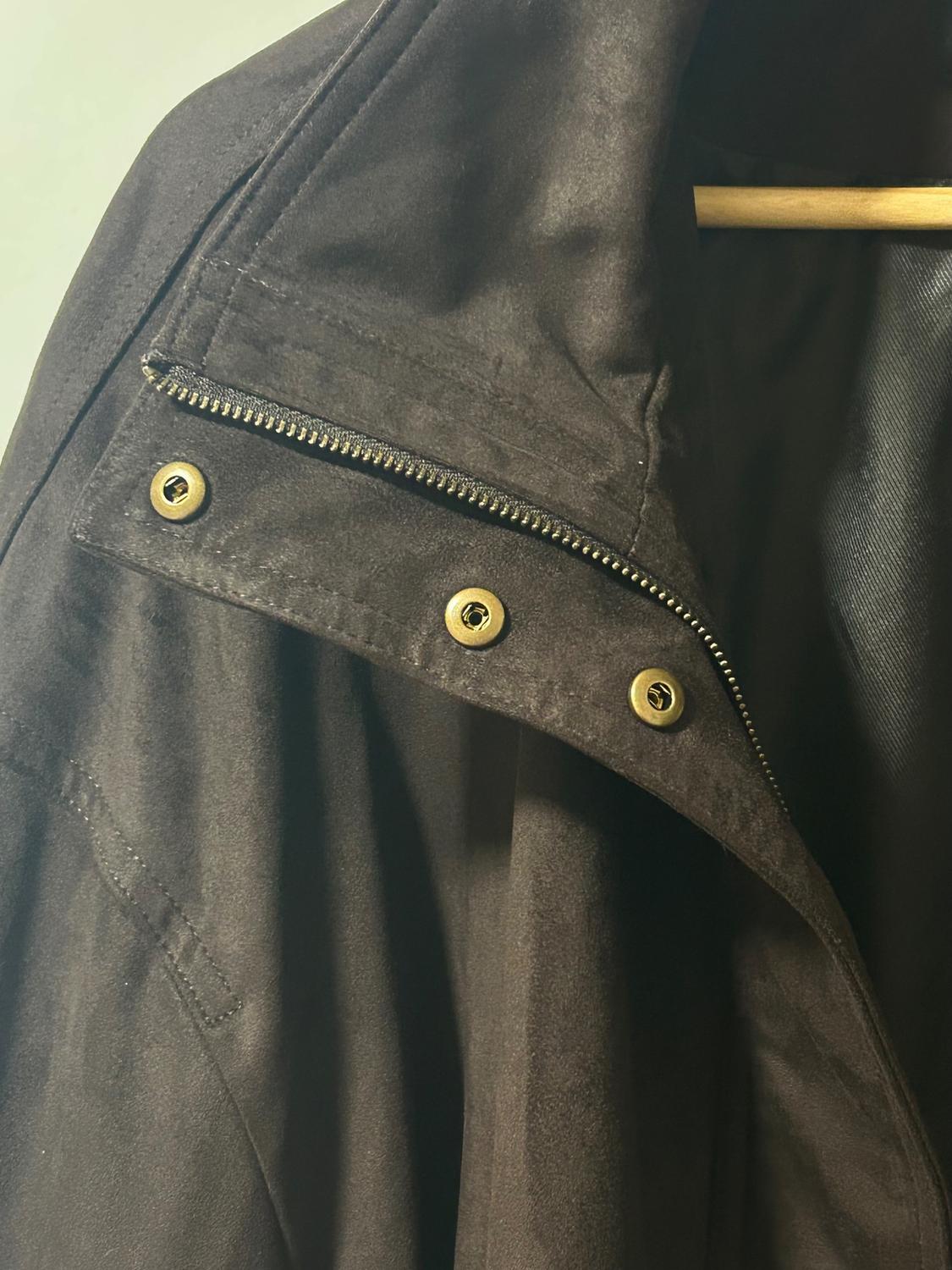 FAUX SUEDE BOMBER JACKET - Image 2