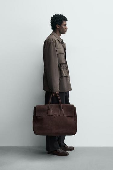 WATER-REPELLENT PADDED TECHNICAL 3/4 LENGTH COAT - Brown by Zara - Image 3