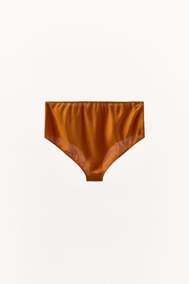 JUPE-CULOTTE LARGE - Orange de Zara - Image 3