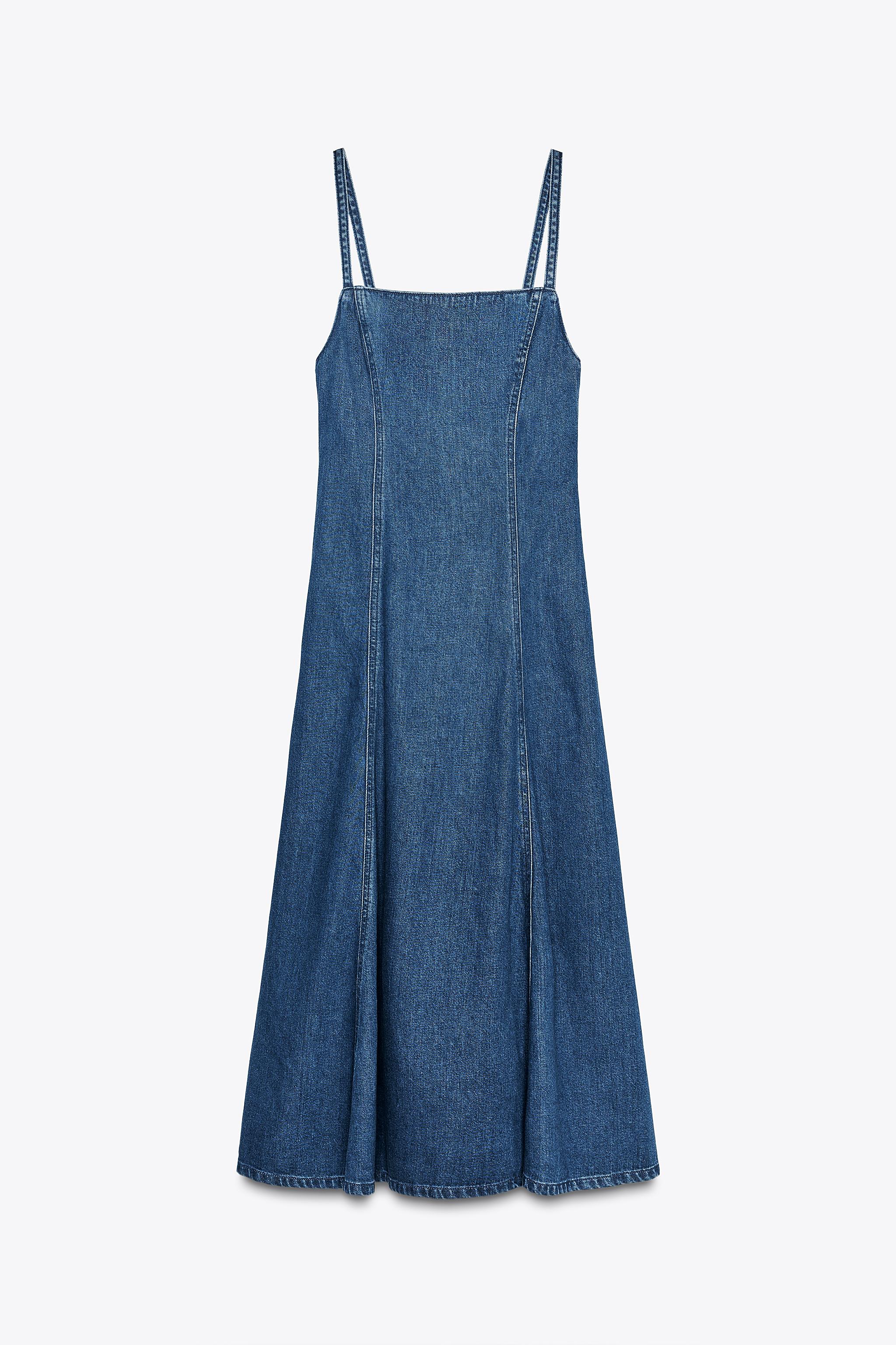 【ZARA】デニム TRF ミディワンピース 8197/082/401 ZARA】デニム TRF ミディワンピース 8197/082/401 (ZARA