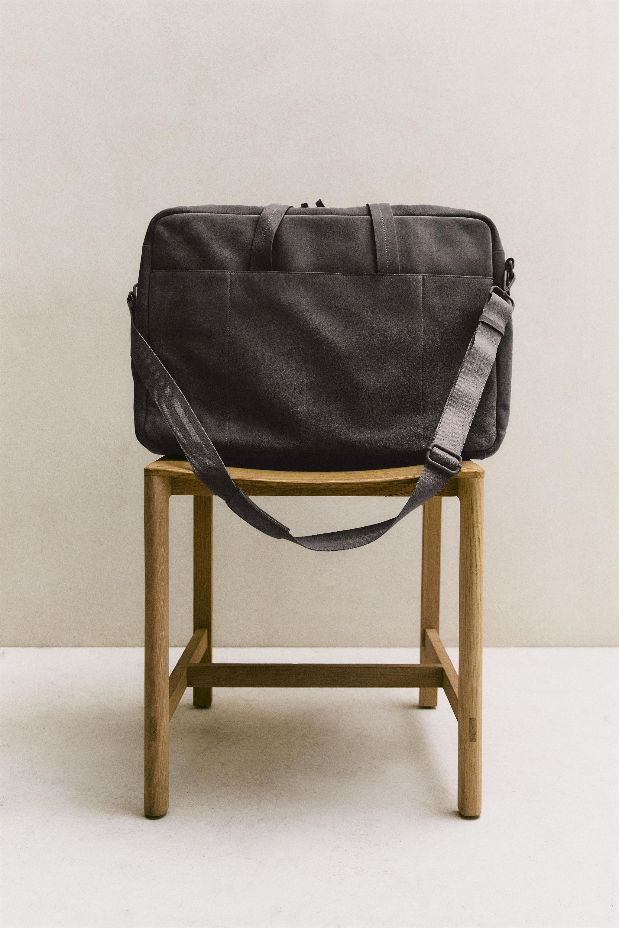 SPLIT SUEDE TRAVEL BAG