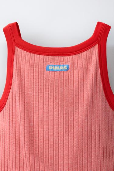 PUKAS SURF KNIT DRESS - White / Red by Zara - Image 3