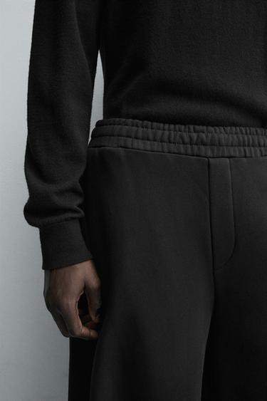 PANTALON BALLON À COUTURES TORSADÉES - Noir de Zara - Image 4