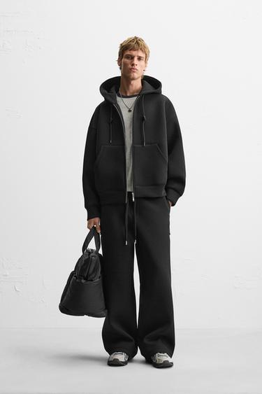 PANTALÓN JOGGER WIDE FIT - Negro de Zara