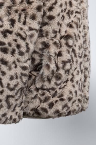 ANIMAL PRINT FAUX FUR JACKET - Leopard by Zara - Image 5