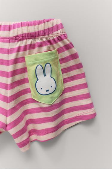 1 1/2-6 سنوات/ بيجامة مخططة MIFFY™ MERCIS BV © - وردي الخاص بـ Zara