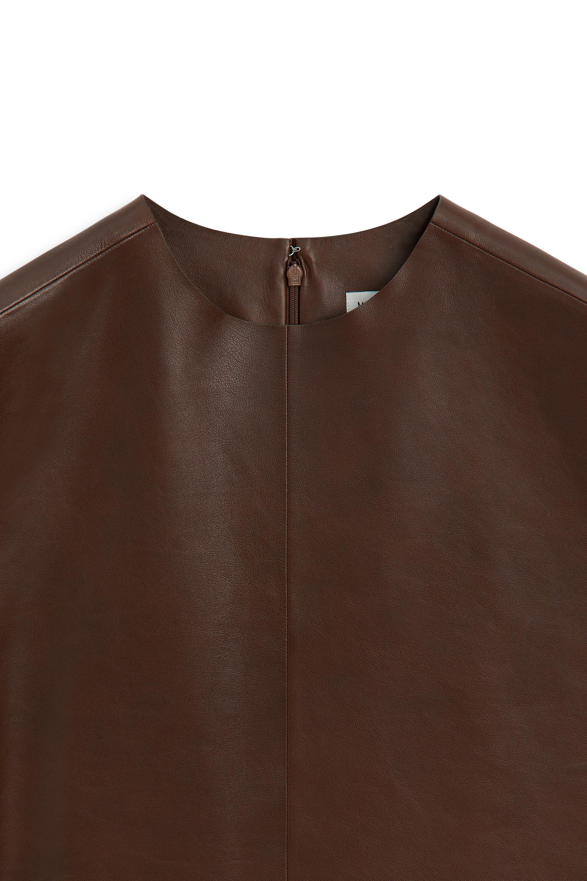 Top col rond cuir nappa - LIMITED EDITION