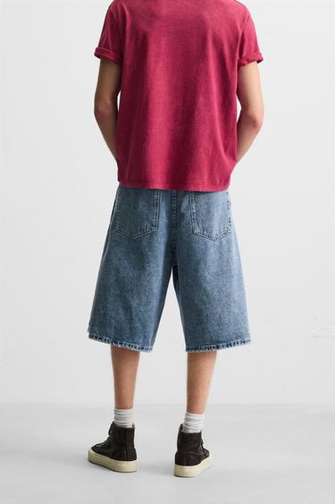 BERMUDA EN DENIM OVERSIZE - Bleu moyen de Zara - Image 2