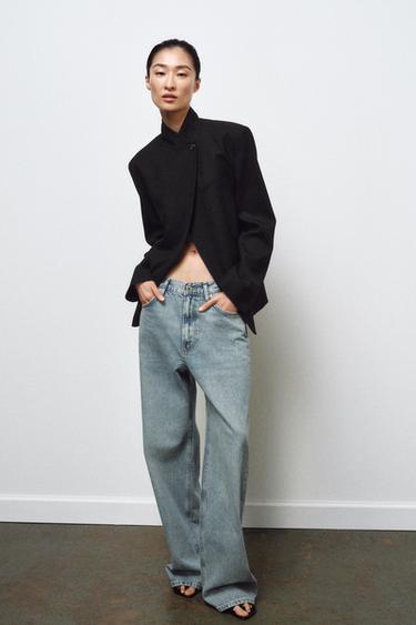 WOOL BLEND BLAZER ZW COLLECTION - Black by Zara