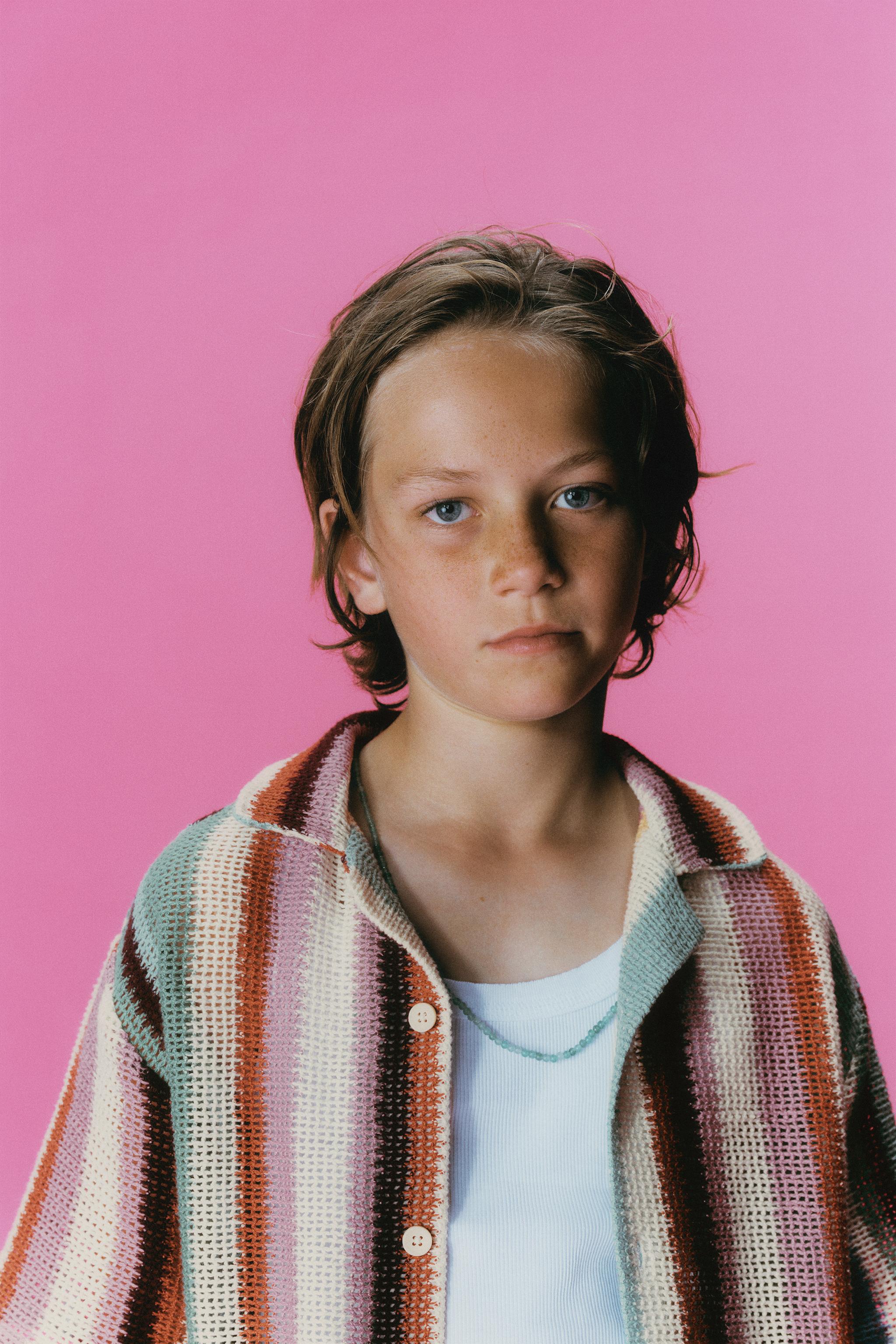 CROCHET STRIPED SHIRT — striped