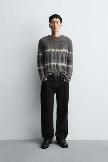 TIE-DYE PRINT JUMPER - Sea green by Zara