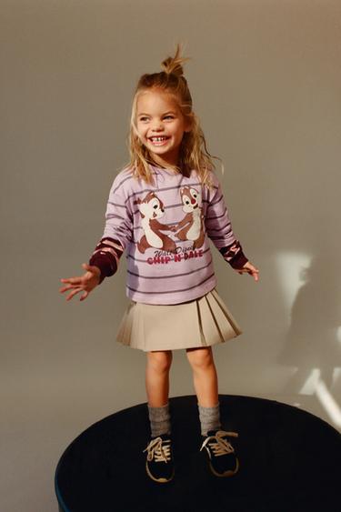 CHIP AND DALE DISNEY © STRIPED T-SHIRT - Light mauve by Zara