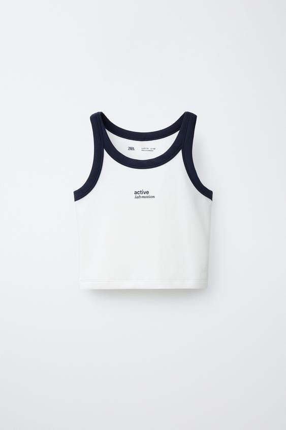 TOP CROPPED COM MODAL - Branco da Zara - Imagem 0