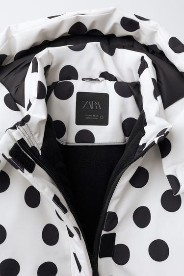 COMBINAISON LONGUE IMPERMÉABLE ET COUPE-VENT À POIS - Écru de Zara - Image 2