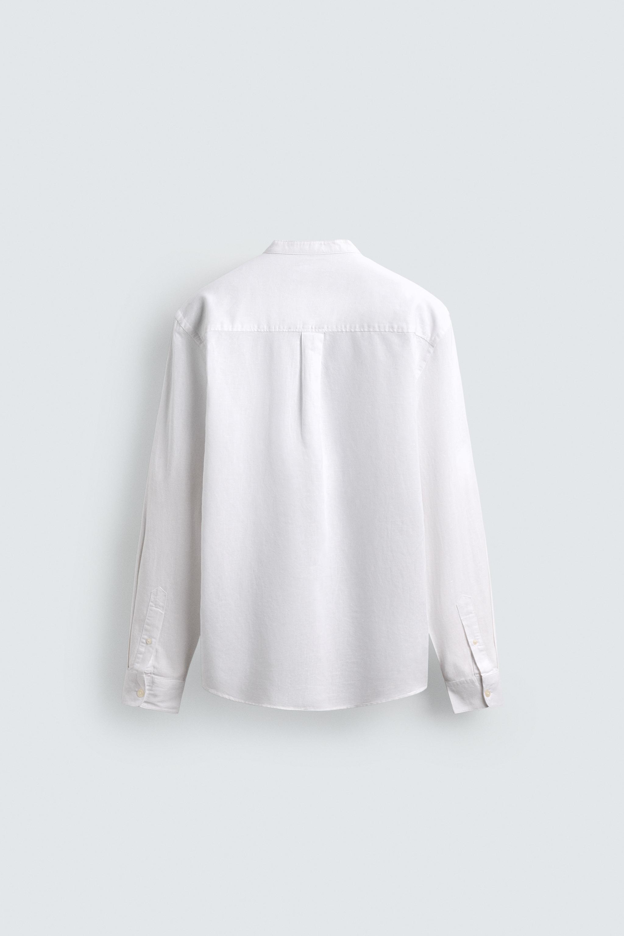 RELAXED FIT LINEN - COTTON SHIRT